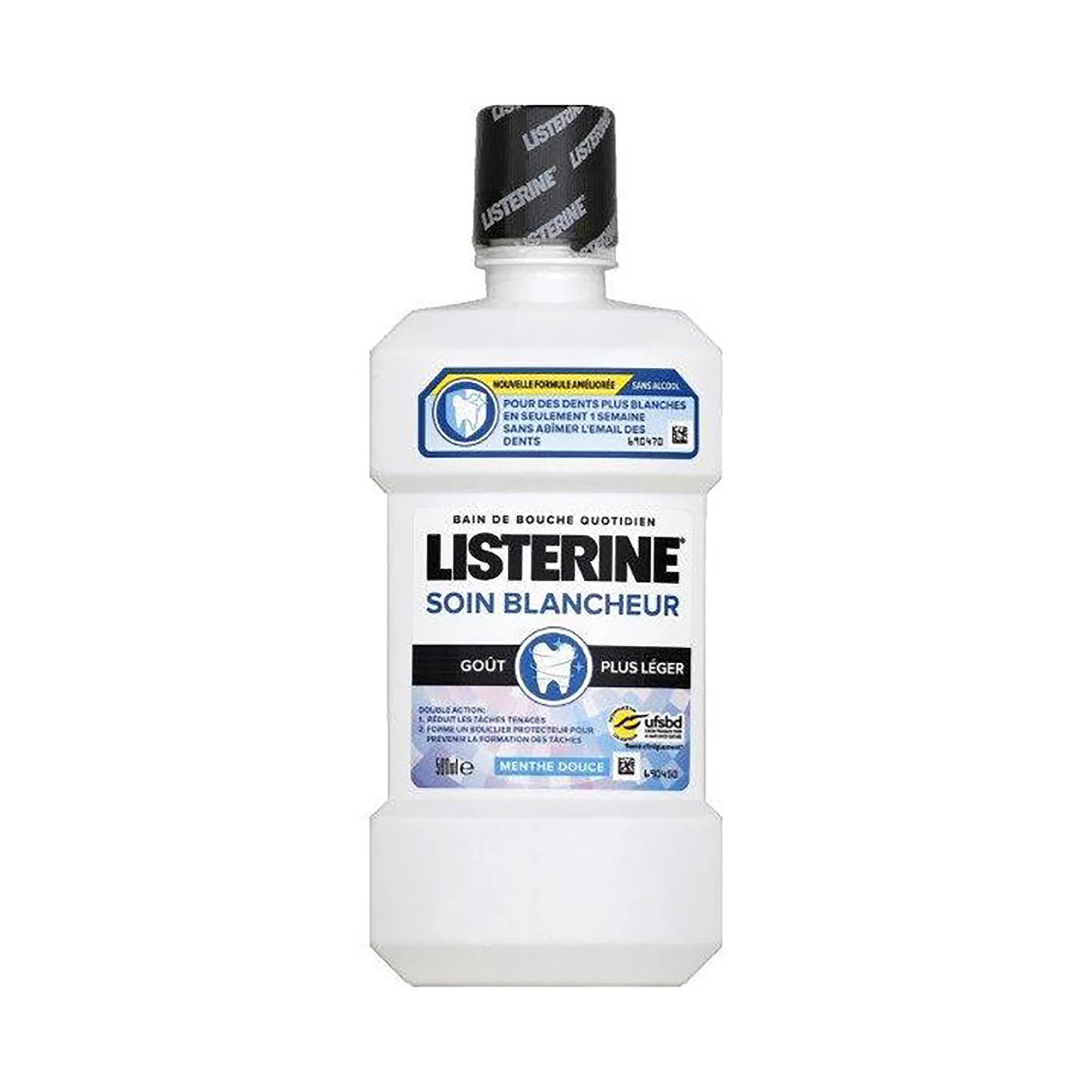 Livraison à domicile Listerine Bain de bouche - Soin Blancheur, 500ml